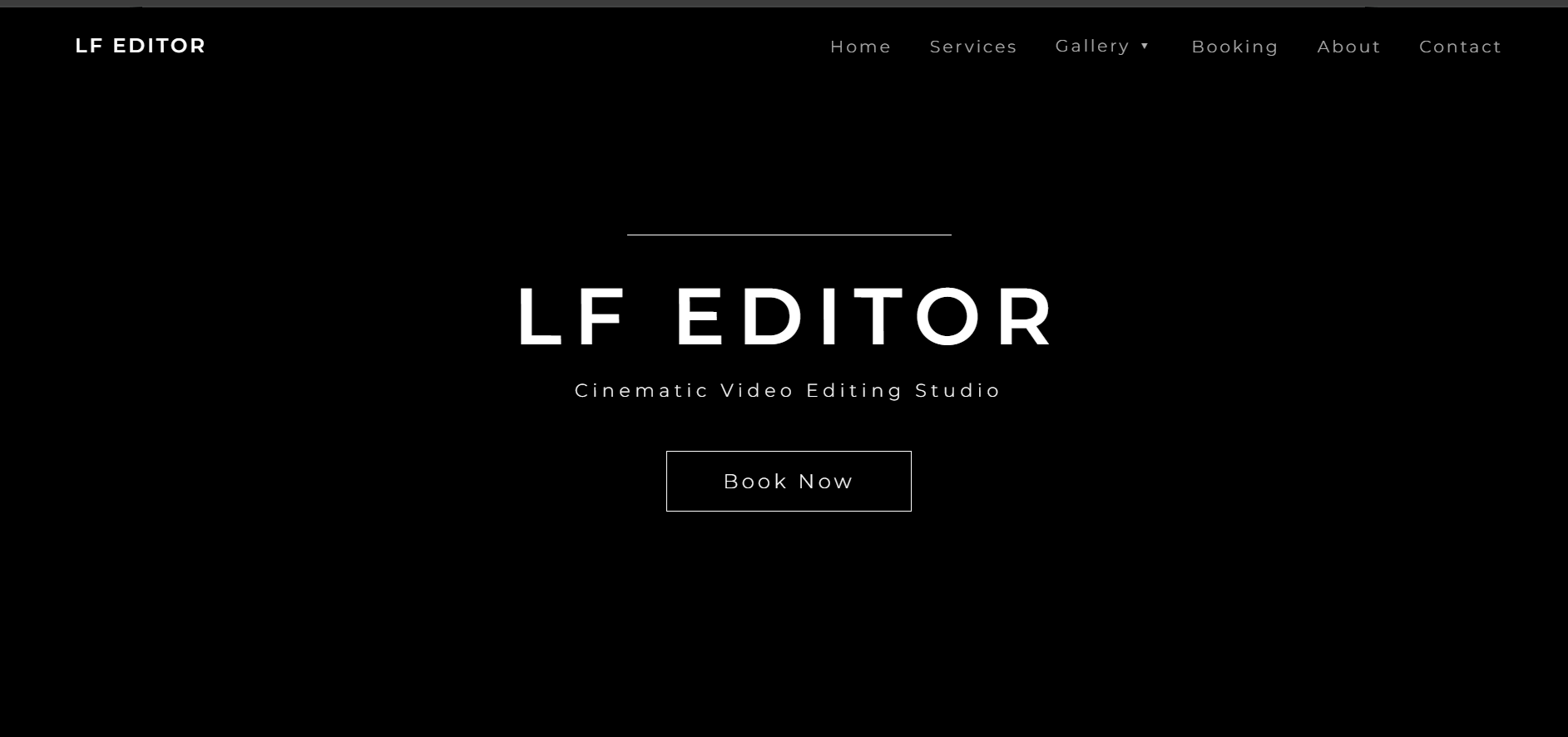 LF Editor Creative Portfolio Website